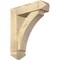 Ekena Millwork Thorton Arts and Crafts Rough Sawn Bracket w/ Offset Brace, Douglas Fir, 6"W x 20"D x 24"H BKT0604X20X24THR03RDF - alternate 1